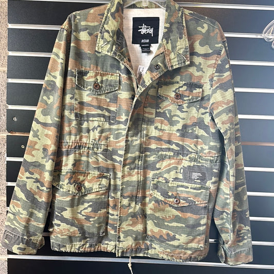 Stüssy Zip front Camo jacket - Medium