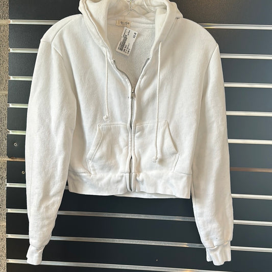 John Galt cropped zip hoodie